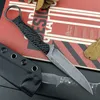 US TOOR Anaconda Knife 8Cr13Mov Stonewashed Fixed Blade knives Tactical Straight knife G10 Handle Sharp Outdoor Hunting EDC Tool With Kydex Sheath 535 3300 15080