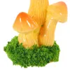 Décorations de jardin 6 pcs gâteau champignon ornement faux champignons mini statue miniature bibelots ornements bonsaï