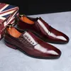 Zapatos de vestir Zapatos de negocios casuales para hombres Cuero de microfibra Punta cuadrada con cordones Vestido para hombres Pisos de oficina Hombres Moda Fiesta de bodas Oxfords 231110