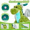 Poupées en peluche 26 cm lumière LED dinosaure musical avec ailes jouets en peluche pour filles coussins poupée mignonne cadeaux d'anniversaire animaux en peluche doux enfants 231109