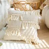 Kudde Tufted Cover Boho Throw Tassels For Home Decoration vardagsrum sovrum soffa soffa fyrkantig runda 45x45 cm