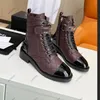 Designerskie kobiety buty kostki buty botki martin buty wysokiej jakości kraciaste wzór damskie buty koronkowe zamek je jesień zimowe wakacje czarno-białe buty mody