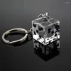 Keychains Dice Keychain Hole Key Ring Plus Custom Diy Chain Women Steel Round Split Cute Gifts For Men