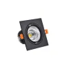 Faretti da incasso quadrati a LED dimmerabili COB Apparecchio da incasso 7W/9W/12W/15W Lampada da soffitto AC85-265V 12 LL