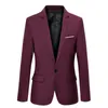 Costumes pour hommes Blazers Bleu hommes Blazers travail bureau hommes smoking pour Occasions formelles poches manteau Blazers mâle personnalisé hommes d'affaires mince Blazers 231110