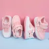 Spor ayakkabı çocuk ayakkabıları bahar kızlarının gündelik moda prenses kelebek pu deri tahtası 231109