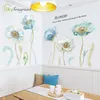 Wall Stickers Sticker Bedroom Wall Decoration Living Room Sofa TV Background Wall Sticker Romantic Flower Self adhesive Home Decoration 230410