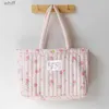 Sacs à couches sac à couches maman sac matelassé poussette sac Style coréen Portable couche-culotte sac pour maman maternité sac à main L231110