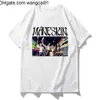 Męskie koszulki ManeSkin Hip Hop Print Goth Harajuku Kobiet Kobiet T-shirt swobodne kobiety Podstawowy O-Kolar Krótki seved Y2K TOP TSHIRT Girl Drop Ship 4103