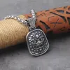 Pendentif Colliers Style Viking Divers Dragon Runes Original Matériau En Acier Inoxydable Collier Unisexe Cadeau D'anniversaire Usine En Gros