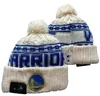 Men's Caps Golden States Beanies Warriors Beanie Hats All 32 Teams Knitted Cuffed Pom Striped Sideline Wool Warm USA College Sport Knit Hat Hockey Cap for
