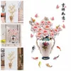 Stickers muraux Vases à fleurs stickers muraux esthétique décor à la maison détachable papier peint salon moderne art peintures murales chambre créative chambre décoration 230410