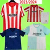 23/24 SPORTING de Gijon Soccer Jerseys kit enfants 2023 2024 Aitor G. D.Perez camiseta de futbol maillot de football enfant garçons Djurdjevic DJUKA Manu Garcia Aitor G. JS BABIN Ninos