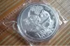 Arts et artisanat chinois Shanghai Mint 5 oz 1992 Année Panda Silver Commémorative Médaillon