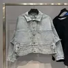 Vêtements pour femmes de créateurs 20% de réduction sur la chemise High Version Product Trend Washed Old Reversed Denim Cardigan Jacket Men