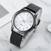 Wristwatches Low-Key Luxury Women'S Watches Fashion Casual Quartz Clock Watch For Women Round Dial Leather Band Ladies