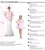 SoDigne – robe de mariée sirène Vintage, style africain, manches longues, col en v, style Boho, longue queue, pour femmes, 2021