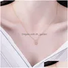 Pendant Necklaces New Trendy Alloy Cute Elegant Sun Luck For Women Fashion Accessories Jewelry Drop Delivery Pendants Dhgarden Dhfsl
