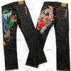 Jeans voor heren Chinese stijl Print Street Hiphop Oversized Jeans Heren Y2K High Street Rock Losse Retro Casual Rechte wijde broek Dames 231110