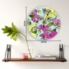 Horloges murales plante Animal éléphant fleur horloge Style rond mode Design moderne maison salon chambre décoration