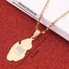 Pendant Necklaces Stainless Steel Trendy Qatar Country Map Necklace State Of Jewelry