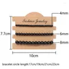 Filo 3 pezzi / set braccialetto di pietra naturale di amazzonite multistrato 4/6/8 mm perline quarzo braccialetti elasticizzati elasticizzati set per gioielli da donna uomo