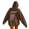 Kvinnors hoodies för kvinnor ord grafiska tröjor vintage hoodie trendiga kortärmade svetttröjor