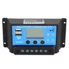 Freeshipping 20A 12V / 24VÜberlastschutz Solarladeregler Autoregler Timer Solarpanel Batterielampe LED-Licht mit LCD Di Dmaf