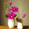 Dekorativa blommor Kinesiska imitation Flower Magnolia Suit Artificial Ornament Bouquet Plastic Indoor Living Room Decoration