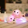 Brinquedos de pelúcia light-up 1 pc 35 cm Kawaii Luminous Plush Dog Toys Glowing LED Light Cute Animal Toys Lovely Stuffed Colorful Travesseiros Crianças Criança Meninas Presente 231109