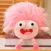 Nouveau foutu fou poupée créative drôle dents Lamdium grands yeux poupée jouets en peluche gratuit UPS/DHL