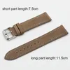 Watch Bands High quality retro strap 18mm 20mm 22mm 24mm leather strap gray black brown men's watch accessories 230410