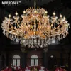 Luksusowy bursztynowy kryształowy oświetlenie żyrandol Maria Theresa Large Light do hotelowego projektu restauracja luminaria lampa domowa
