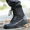 Laarzen Mode Mannen Laarzen Winter Outdoor Lederen Militaire Laarzen Ademende Leger Combat Laarzen Plus Size Woestijn Laarzen Mannen Wandelschoenen 231110