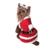 Hondenkleding Leuke rode kerststijl Pet Dogs Dress door CPAM Kleine puppy kleding