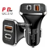 38W 12W Schnelles Schnellladen USB C Autoladegerät Dual Ports PD Typ C Autoladegeräte Auto-Netzteile für Ipad IPhone 12 13 14 15 Pro Samsung Htc M1