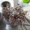 Decorative Flowers Artificial Flower Vintage Bean Branch Berry Imitation Factory Green Plant Wholesale Wedding Decoration Crafts