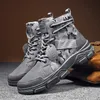 Säkerhetsskor Taktiska herrstövlar Militära Combat Boots Camouflage Desert Herrskor Vintermode Canvas Non-Slip vandring Boot Zapatillas 231110