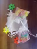 Bolsas de joyería 100 Uds 30 40cm bolsa de regalo de Organza blanca bolsas de exhibición de embalaje bolsa con cordón para pulseras/collar/mini hilo de boda