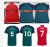 2023 24 SAKA GABRIEL Damesvoetbalshirts TIERNEY WIT G. JESUS SALIBA SMITH ROWE Thuis 3e voetbalshirts Uniformen met korte mouwen