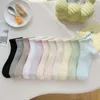 Women Socks Women's Cotton Fashion Solid Color Thin Crew Casual Ladies Athletic Aesthetic Autumn Spring Stocking 10st