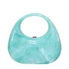 Evening Bags Acrylic Women Luxury Designer Handbags High Quality Fashion Personality Handbag Dresses Suitcase Clear Beach Bag Bucket