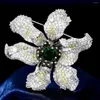 Broches mode luxe tout-match Corsage Zircon fleur broche costume manteau broche femmes bijoux TB619