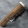 Watch Bands Handmade Vintage Leather Strap For Apple Ultra2 49MM 45MM 44MM Magic Color-Changing Patterned Head Layer Cowhide