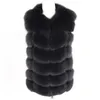 Women's Fur Faux Maomaokong Real Coat Women Winter Natural Vest Vests For Sleeveless Jacket 231109