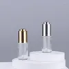 Storage Bottles 500pcs Factory Wholesale 15ml Clear Glass Essential Oil Bottle Packaging Container With Gold Silver Push Dropper Vial