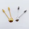 58mm ancient Mini metal Spoon Medicine Bottle Use Sniffer Snuff Powder Tobacco Micro-tuning Shovel Crown spoon