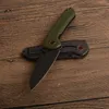 1PCS NOWOŚĆ CK6280 Składający nóż 8cr13mow czarny kamień myjka Tanto Blade Green G10 Uchwyt na zewnątrz kempingowe wędrówki Strvival Noże