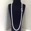 Pendant Necklaces Elegant 8-9mm South Sea Round White Pearl Necklace 24inch