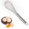 Stainless Steel Balloon Wire Whisk Tools Blending Whisking Beating Stirring Egg Beater Durable 4 Sizes 6-inch/8-inch/10-inch/12-inch Hand held FY5894 1129